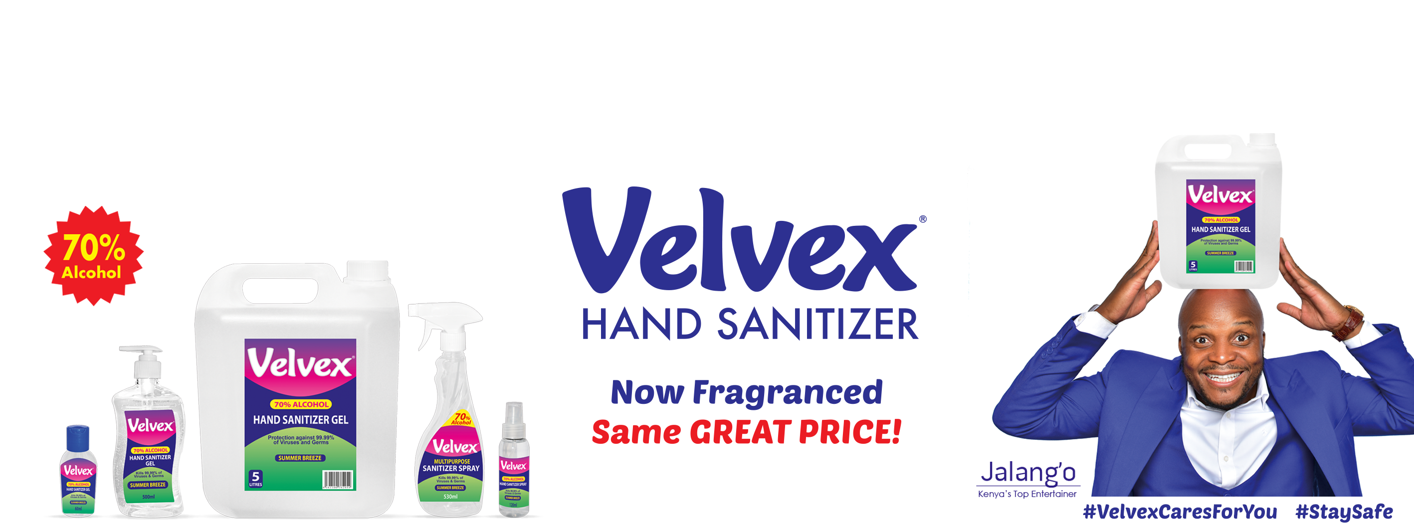 Velvex Hand Sanitizer Range (NEW)