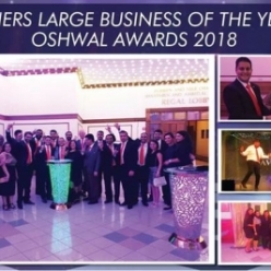 Chandaria Industries wins &#039;Large Business of the Year Award&#039; at Oshwal Awards 2018