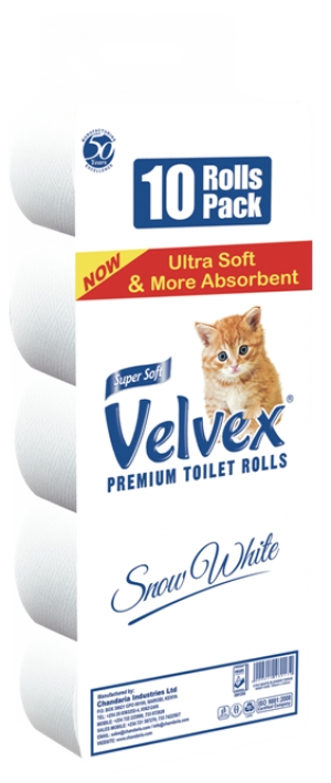 Velvex Premium Toilet Tissue – 10 Pack