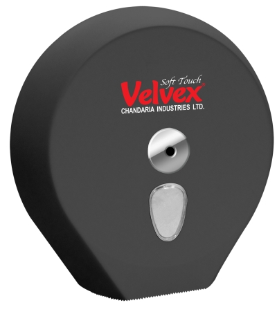 Velvex Curved Stainless Steel Jumbo Bathroom Toilet Tissue Dispenser