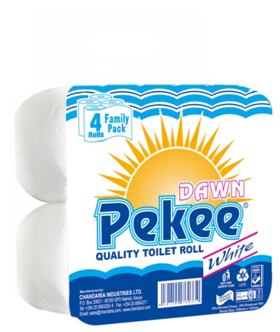 Dawn Pekee White Toilet Tissue - 4 pack