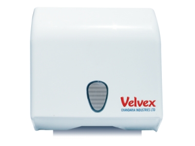 Velvex Qik Dri Single Sheet Hand Paper Towel Dispenser Junior - White